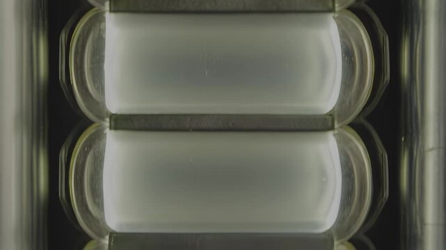 Stack of three reflective, cylindrical electronic components, "5.2V" on top