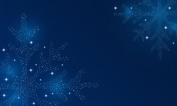 Christmas decoration background. Abstract christmas and New Year design holiday background with snowflakes dots. Subtle heavy snow flakes composition. Winter fleck crystallic granules. Snowfall sky