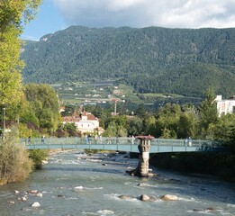 river passer flowing through meran