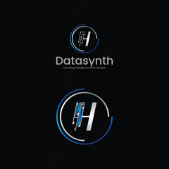 Digital business Logo Corporate Letter h Identity
