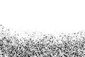 Black Ink Splatter Border on White Background