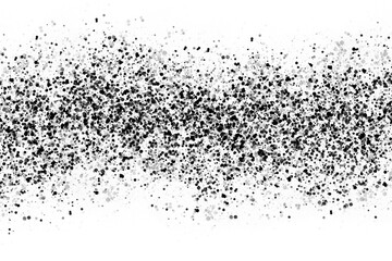 Black Ink Splatter Border on White Background