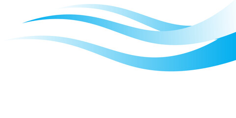 Blue and white business wave banner background. eps10