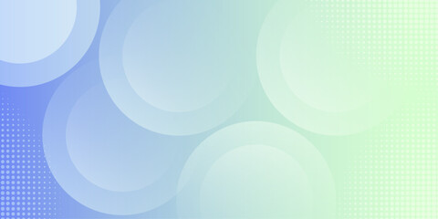 Pastel Gradient Abstract Background with Circles and Halftone