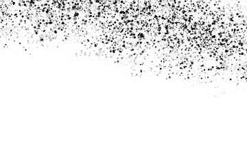 Black Ink Splatter Border on White Background