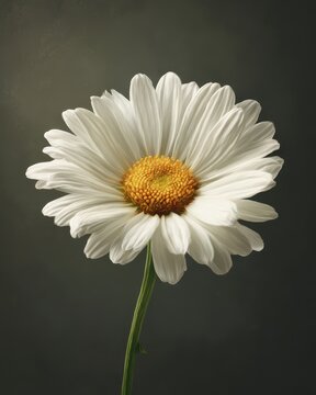 Charming Daisey Greetings: Whimsical Postcard Featuring Delightful White Blooms