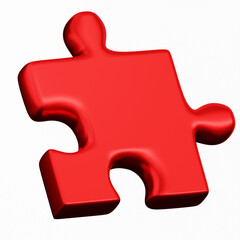 Fototapeta premium 3d puzzle piece
