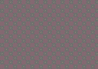 ドッドとスクエアの格子柄（紫と緑）