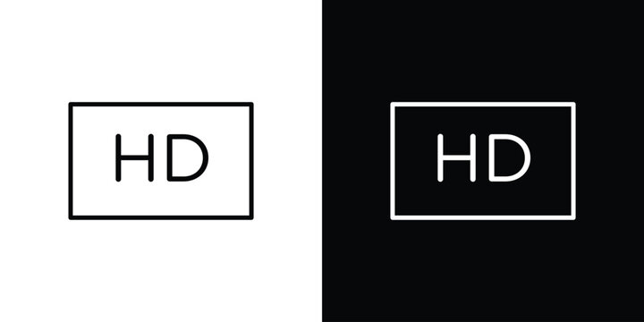 High definition icon. Line with editable stroke.