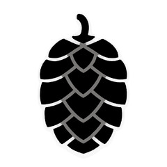 Black army hand grenade vector illustration isolated on white background