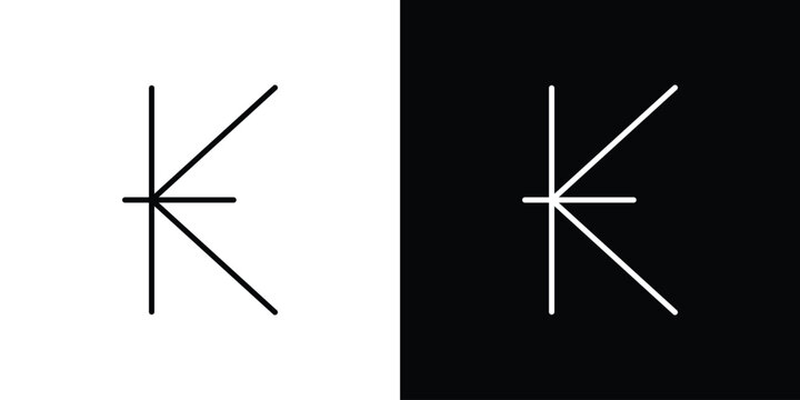 Kip icon. Line with editable stroke.