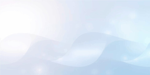 Abstract blue wave design with flowing light lines and soft color texture