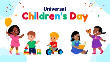 Universal Children’s Day Educational Fun Banner