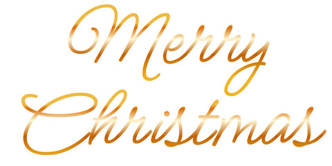 Golden Merry Christmas script lettering on dark background with warm glow. Part of a Merry Christmas holiday lettering set.