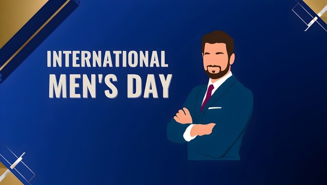 International Men’s Day Professional Male Illustration Banner