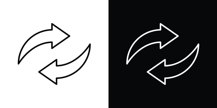 Replace icon. Line with editable stroke.