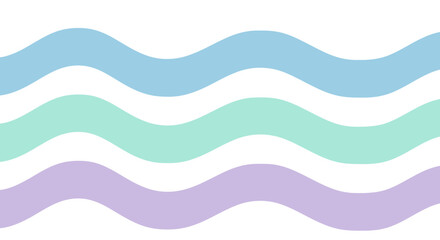 Gentle abstract wavy lines in a soothing pastel color palette, creating a tranquil and modern background design with flowing visual movement for various creative projects