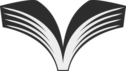 학원 로고 책 일러스트레이션