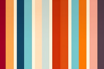 Vertical stripes pattern in warm and cool colors