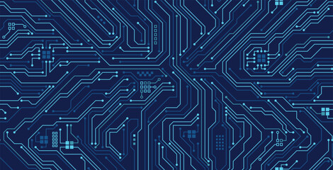 Abstract circuit board background with seamless electronic technology.
