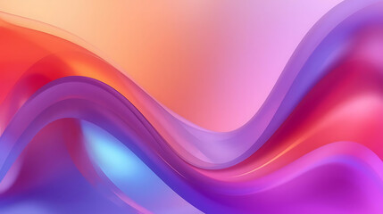 Obraz premium Abstract wavy gradient of vibrant colors