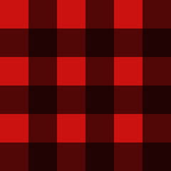 Seamless Classic Red Plaid Geometric Pattern in Deep Red and Maroon Checks, programmatically generated pattern