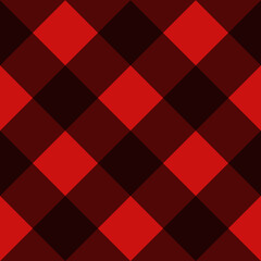 Seamless Diamond Plaid Geometric Pattern - Deep Red & Maroon Argyle, programmatically generated pattern.