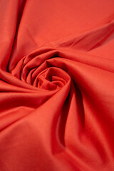 Pink Textile Spiral with Detailed Texture