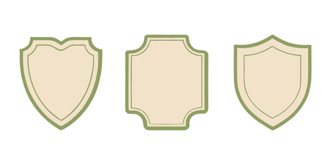 Vibrant and modern shield icon set featuring a spectrum of colors ideal for security protection and award related graphic design projects