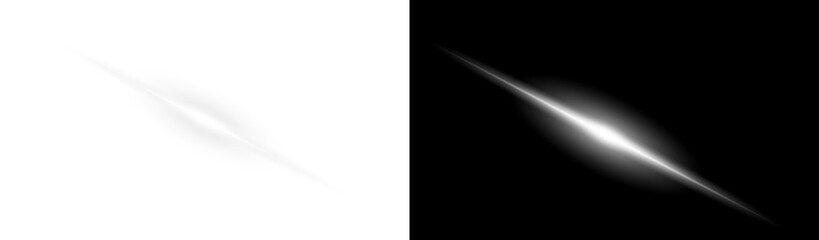 Abstract bright light streaks flare effect PNG transparent background 