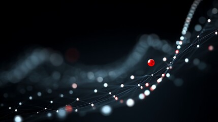 Infographic Semi Abstract Anomaly Detection Pure White Data