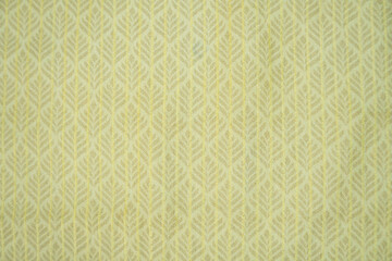 Traditional Printed Fabric with Botanical Illustrations