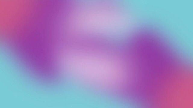 Cotton Candy Abstract Morph 4K Loop features blurred pink and aqua blue shapes morphing in a loop.