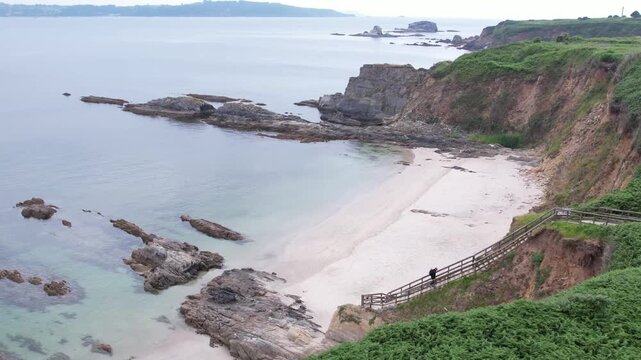 Elliptical Drone Orbit Over the Ares Estuary, Galicia -2380