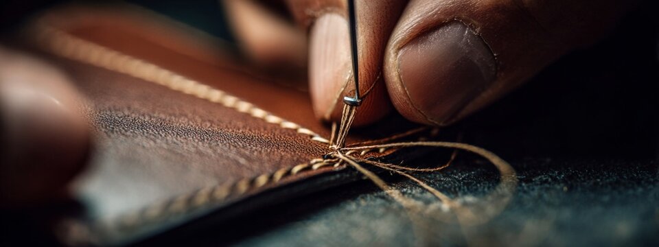 Artisan Hand Stitching Process for Premium Leather Wallet Creation