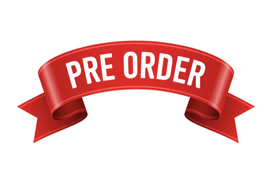 Grab Attention with a Bold Red Pre-Order Ribbon Banner for Exclusive Product Launches and Early Bird Specials to Boost Sales and Marketing Campaigns Now