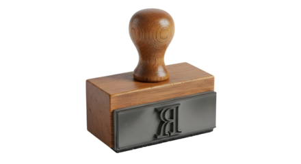 Rubber stamp tool on white background