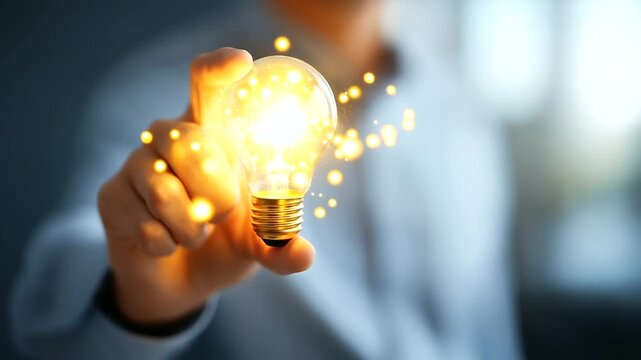 Faceless growth marketer reviewing cohort analysis with lightbulb retention insight creative scaling optimization digital growth metrics dashboard defocused with copy space