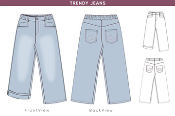 Trendy Straight Jeans