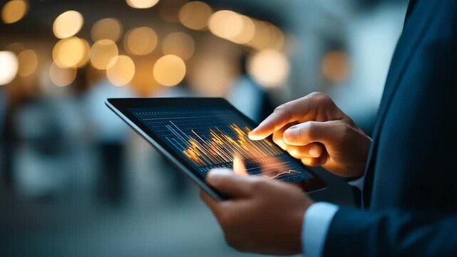 Faceless growth marketer reviewing cohort analysis with lightbulb retention insight creative scaling optimization digital growth metrics dashboard defocused with copy space