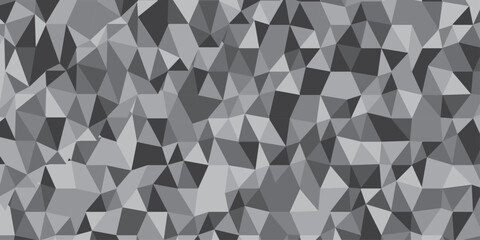 Abstract gray polygon geometric banner background. Overlap vector element modern overlay diamond triangle mosaic wall. Business polygonal texture. 