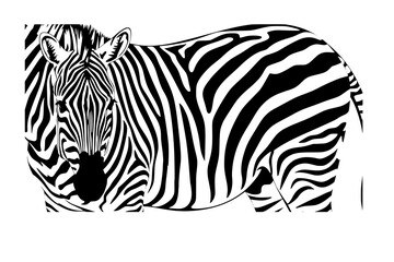 Vector illustration of seamless zebra pattern
