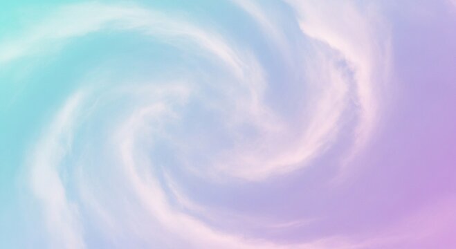 Soft pastel swirls of blue green and purple abstract background
