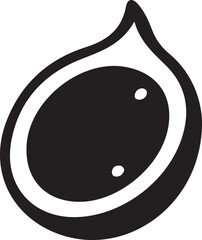 Simple Seed or Nut Icon: Healthy Food, Planting, and Organic Ingredient Symbol