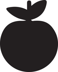 Simple Apple Icon: Healthy Fruit