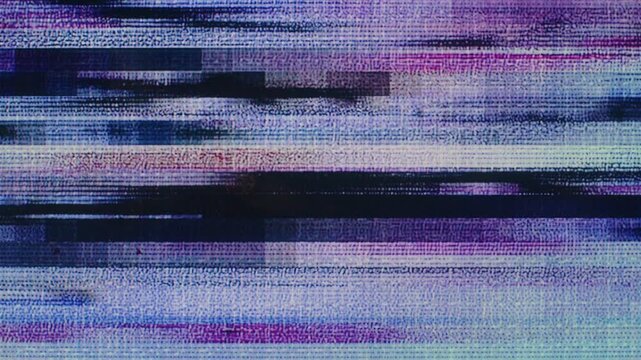 grungy MiniDV tape glitch texture featuring horizontal dropouts, chroma noise, and distorted scanlines. The image shows characteristic analog-digital interference typical of MiniDV footage errors