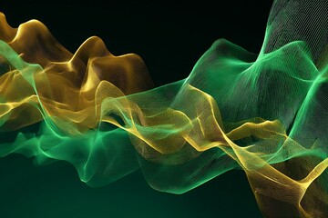 Luminous Golden Pattern Constrained Smoothed Transparent Force Field