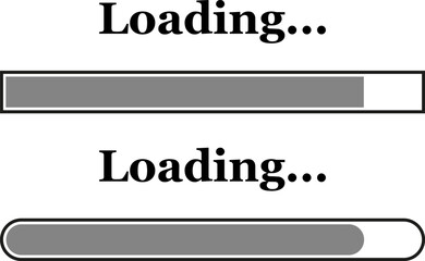 Grey Loading Progress Bars
