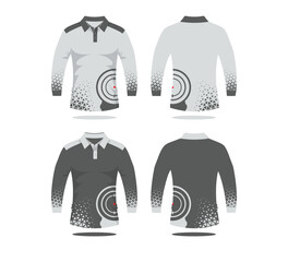 Long sleeve rugby jersey template