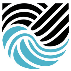 black and white spiral